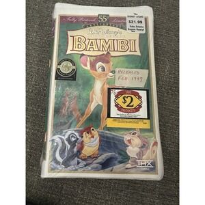 Walt Disney Bambi 1997 VHS Sealed Classics Clamshell